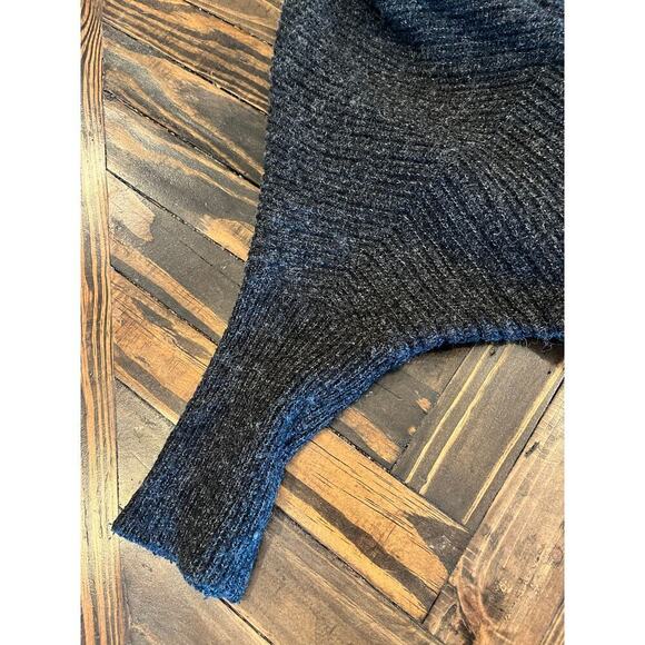 Sleeping on Snow Wool Open Front Cardigan Sweater Women Small Black Neutral Knit - Picture 8 of 10